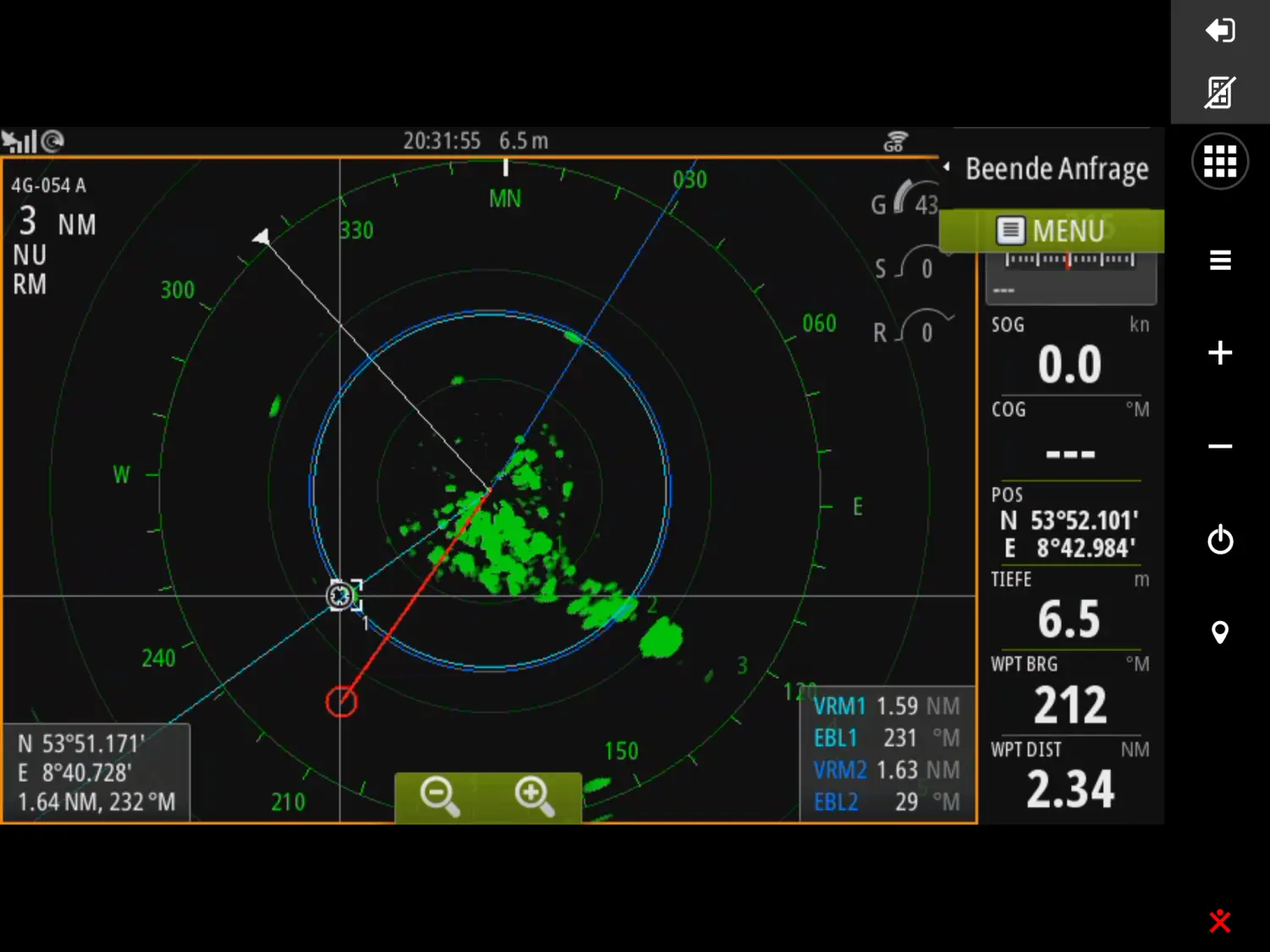 Successful Sailing - Bootsegeln, Ablesen des Zählers 