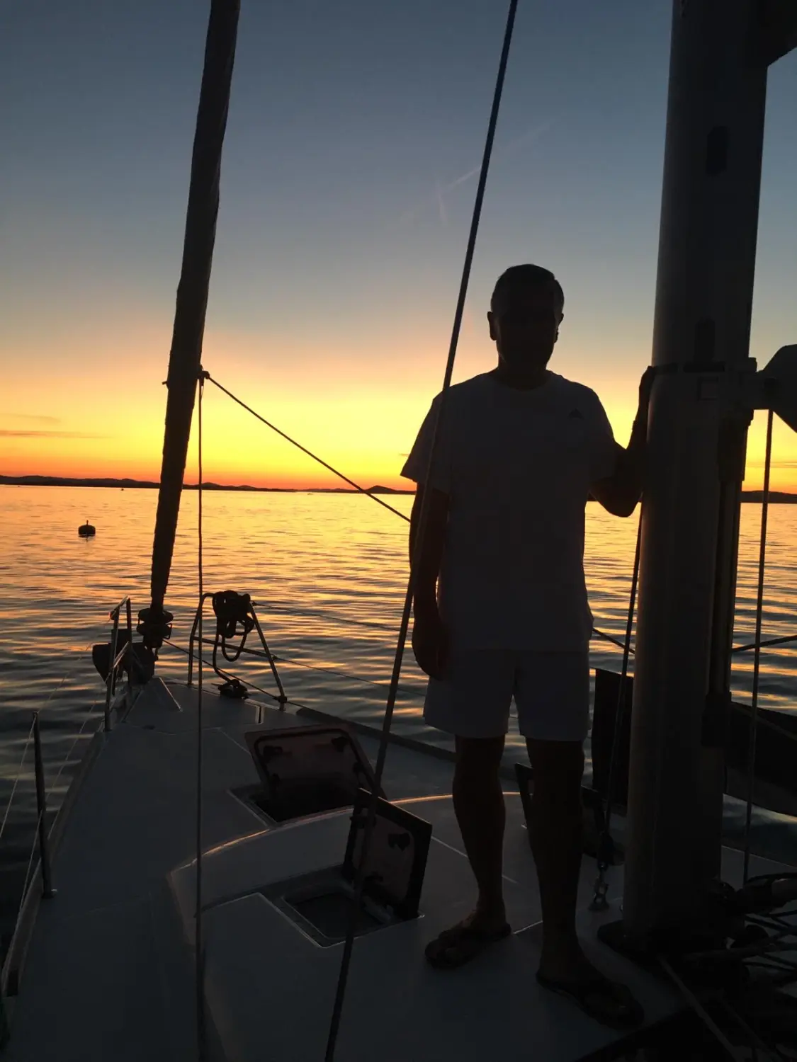 Successful Sailing - Skipper Thomas Lindloff beim Segeln auf dem Meer